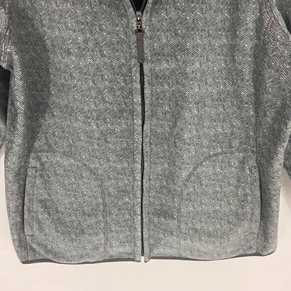 Coldwater Creek Fleece Jacket Sweater Full Zip Long Sleeve Women's Size 2XL Grey - Picture 3 of 8